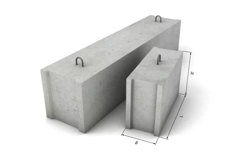 Блоки ФБС всех типов из тяжелого бетона,  армированные